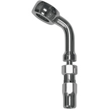 BYO® Build-Your-Own Banjo with Fitting — 3/8" 60° and 10 mm 60° banjo fittings, Chrome