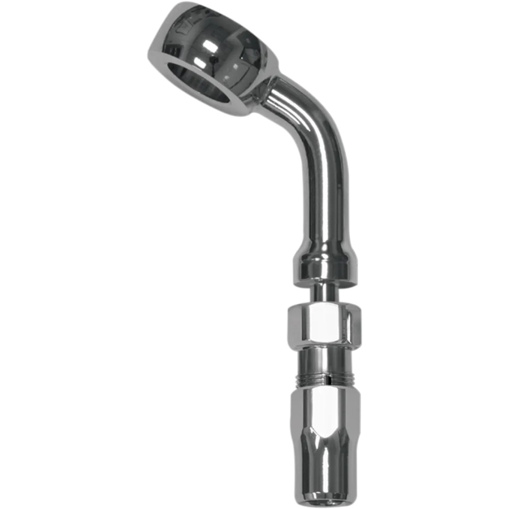 BYO® Build-Your-Own Banjo with Fitting — 3/8" 60° and 10 mm 60° banjo fittings, Chrome