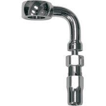 BYO® Build-Your-Own Banjo with Fitting — 10 mm 90° banjo, 3/8" 90° banjo, Chrome