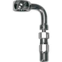 BYO® Build-Your-Own Banjo with Fitting — 10 mm 90° banjo, 3/8" 90° banjo, Chrome