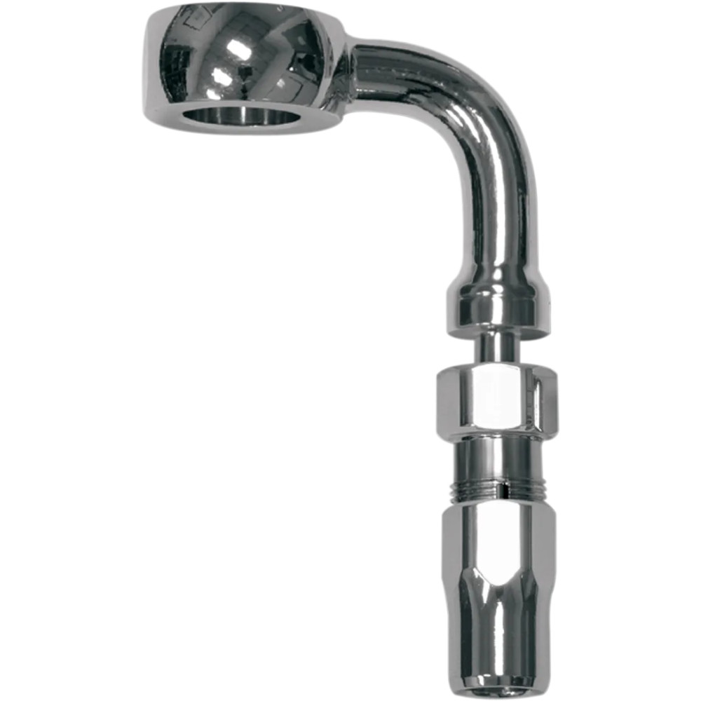 BYO® Build-Your-Own Banjo with Fitting — 10 mm 90° banjo, 3/8" 90° banjo, Chrome