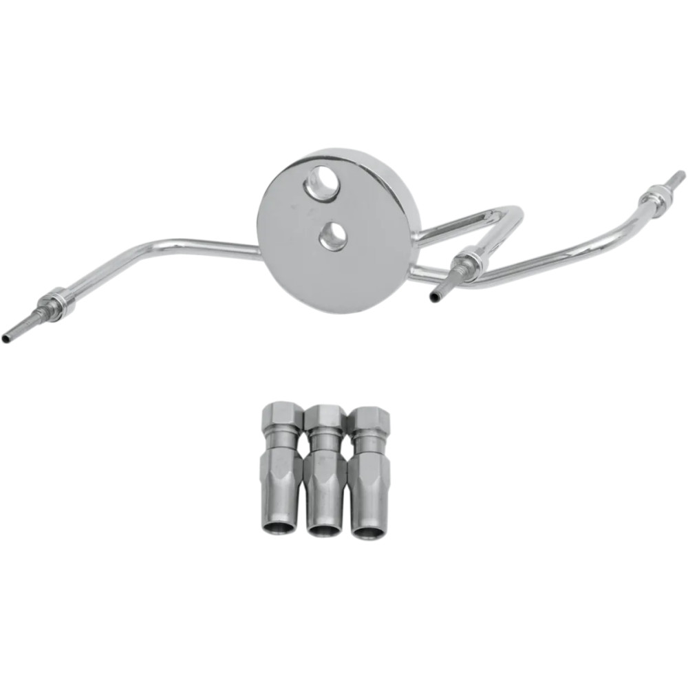 BYO® Build-Your-Own Brake Tee — Chrome, Stainless Steel