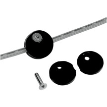 Abrazadera tipo sándwich para línea de freno — negro anodizado