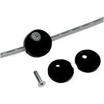 Abrazadera tipo sándwich para línea de freno — negro anodizado