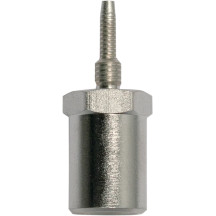 Sniper II Adapter Fitting — 3/8-24 SAE female, silver polished
