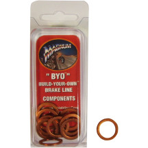 BYO® Build-Your-Own Crush Washers — 12 mm (1/2"), 10-pack, copper