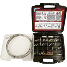BYO® Build-Your-Own Brake Line Deluxe Kit — Chrome, stainless steel