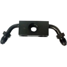 Front Brake Line Router — Black, Zinc