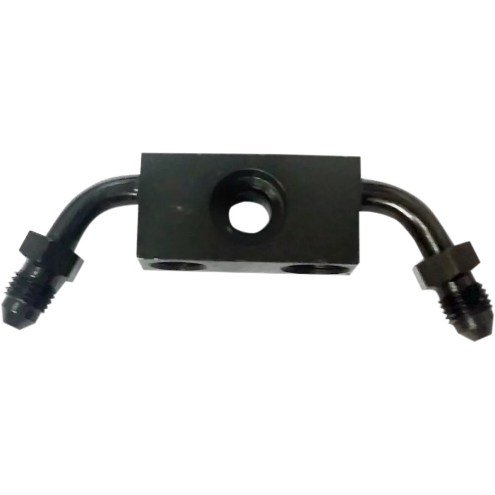 Front Brake Line Router — Black, Zinc