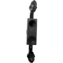 Front Brake Line Router — Black, Zinc