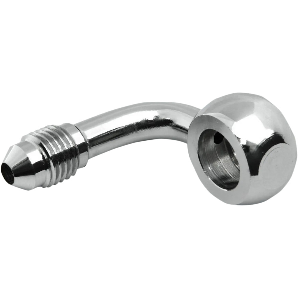 -3 AN Banjo Fitting — 3/8" (10 mm), 90° bend, Chrome