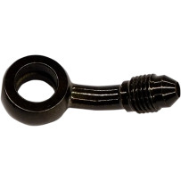 AN-3 Banjo Fitting — 3/8" (10 mm), -3 AN male, 35° bend, black