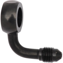 -3 AN Banjo Fitting — 12 mm (1/2"), -3 AN male, 90° bend, Black