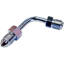 Adaptador de línea de freno superior ABS — AN-3 macho, montaje superior, Cromo