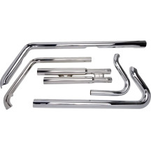 Speedster Slashdown Exhaust System — 2-into-2 system, Chrome