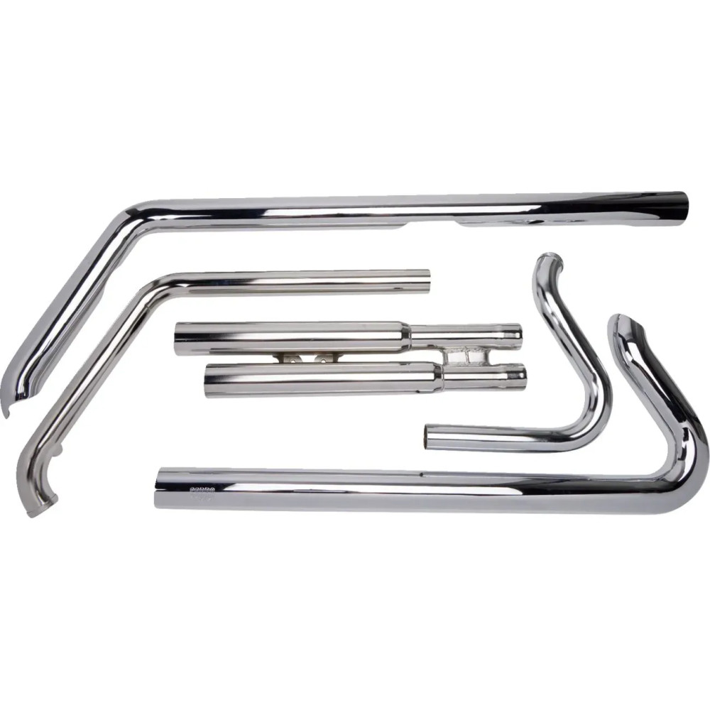 Speedster Slashdown Exhaust System — 2-into-2 system, Chrome