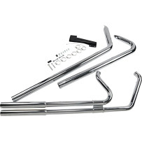 Big Shots Softail Exhaust — 2-Into-2, Chrome