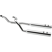 True Dual Headpipes — Chrome, 1.75 in, 2-into-2 system