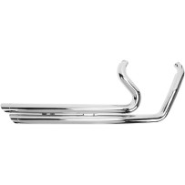 Speedster Slashdown Exhaust System — Chrome, 2-Into-2 system