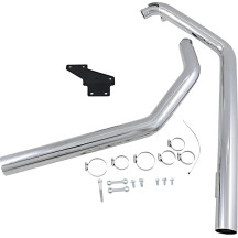 Straightshots — 57.2 mm (2-1/4") mufflers, Chrome
