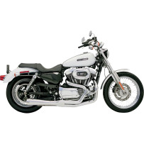 Road Rage 2:1 XL Exhaust — 2-Into-1 System, 4" muffler, Chrome
