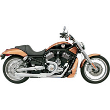 Road Rage 2:1 V-Rod Exhaust — 4" muffler, Chrome