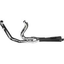 Road Rage 2:1 Exhaust System — 2-into-1, 4" muffler, Black