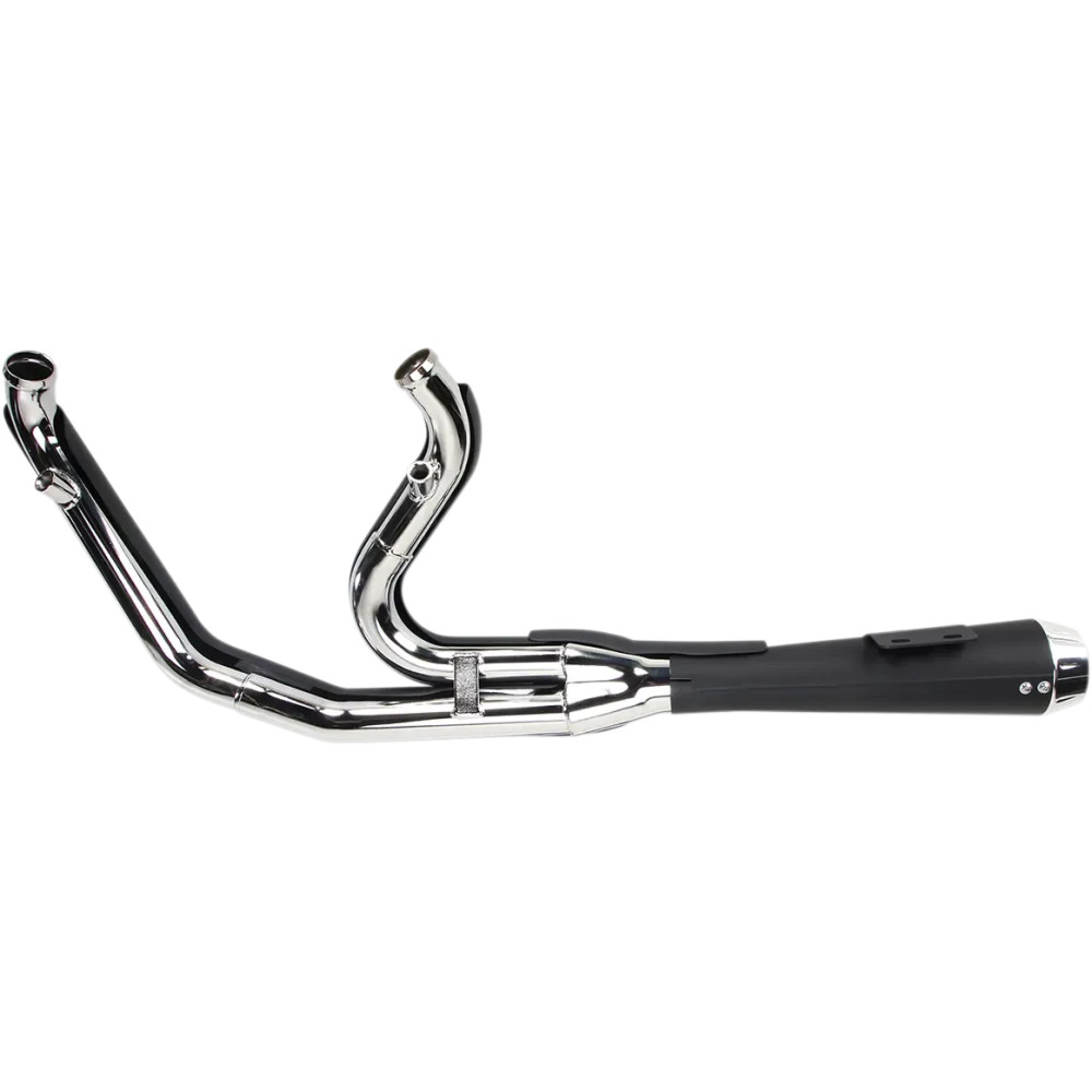 Road Rage 2:1 Exhaust System — 2-into-1, 4" muffler, Black
