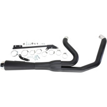 Road Rage 2:1 Exhaust System — 2-into-1, 4" muffler, Black