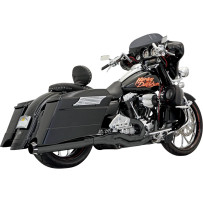 Road Rage II B1 Power 2:1 Touring Exhaust — 2-into-1 system, 4" muffler, Black