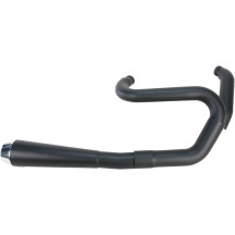 Road Rage 2:1 Exhaust System — 4" muffler, 2-Into-1 System, Black