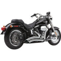 Speedster Swept Short Exhaust System — 2-Into-2 system, Chrome