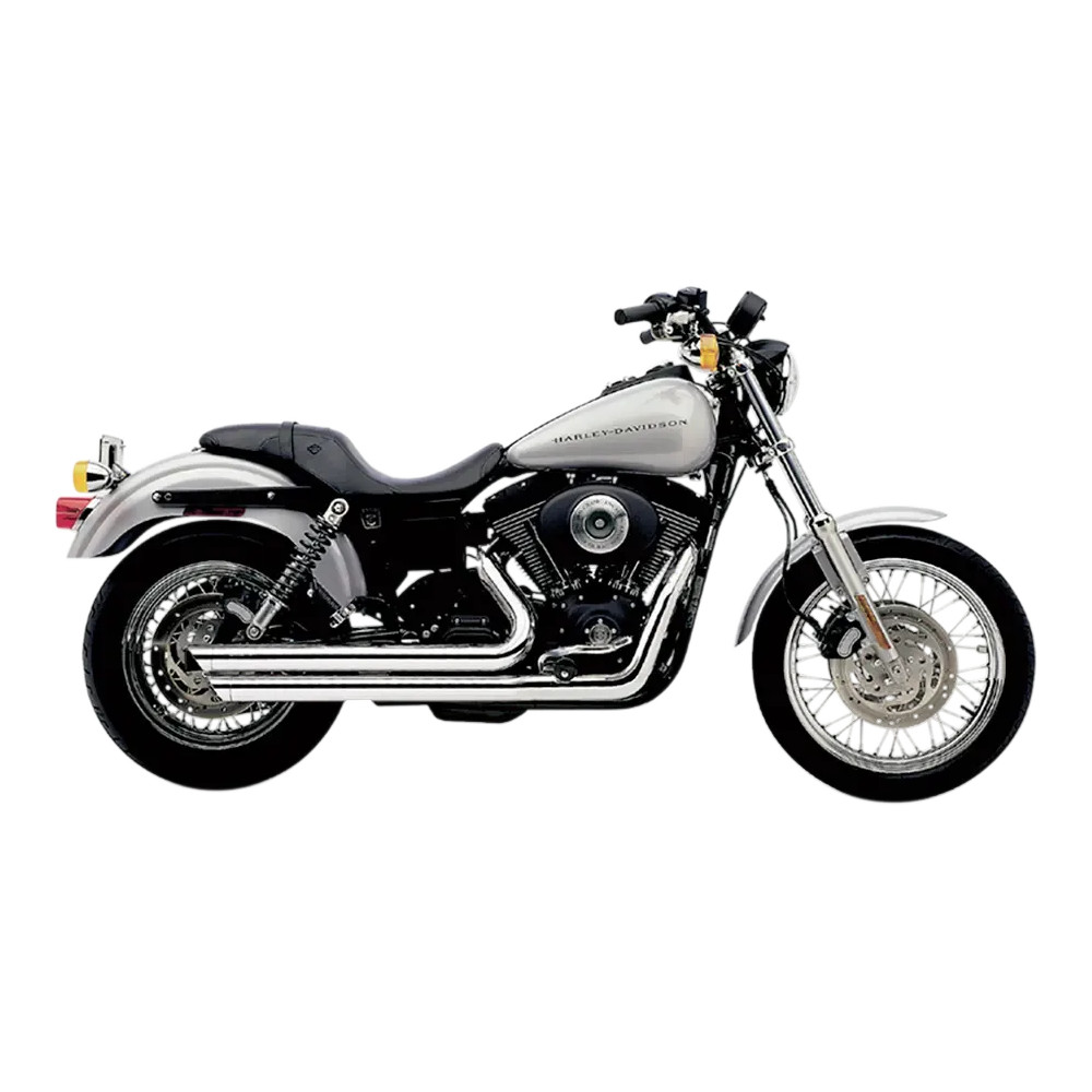 Speedster Slashdown Exhaust System — 2-Into-2 system, Chrome