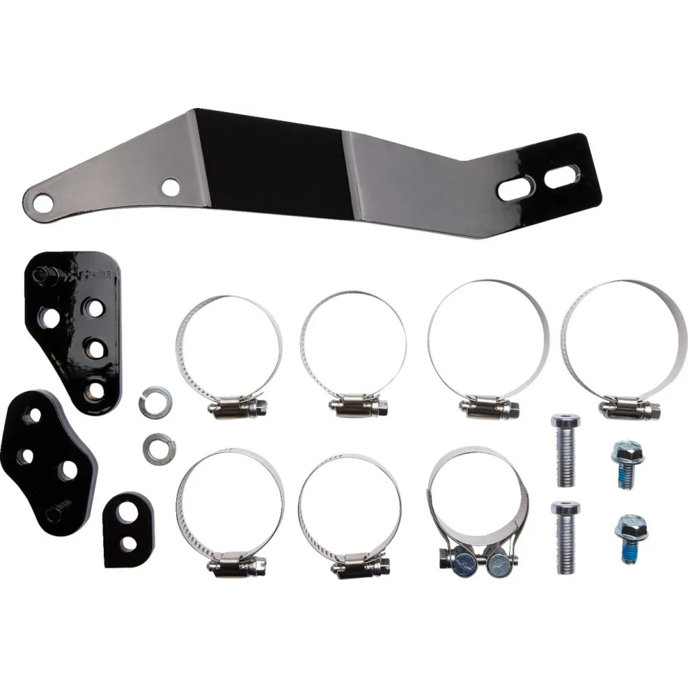 Speedster Swept Short Exhaust System — 2-Into-2 system, Black