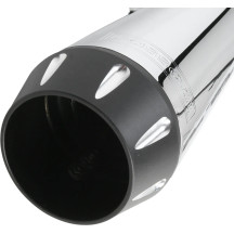 Road Rage 2:1 Exhaust System — 2-Into-1, 4" muffler, Chrome