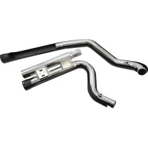Speedster Short RPT Exhaust System — 2-Into-2 system, Black, Aluminum end cap