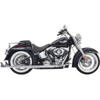 True Duals Exhaust System with Fishtail Mufflers — 47.6 mm (1-7/8") muffler, 2-Into-2 system, Chrome