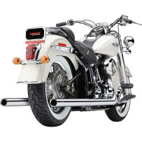 Bad Hombre Dual Exhaust System — 24" length, 2-1/2" muffler diameter, Chrome
