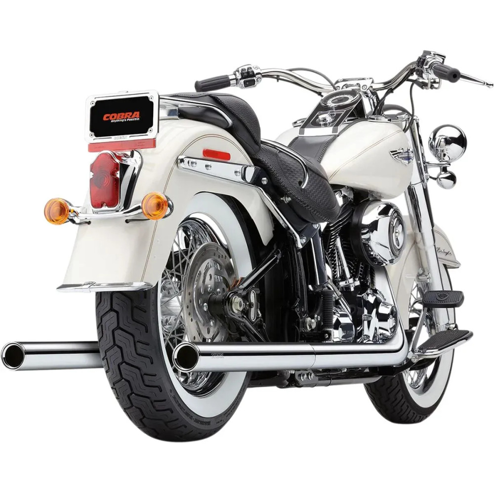 Bad Hombre Dual Exhaust System — 24" length, 2-1/2" muffler diameter, Chrome