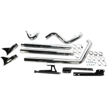 Bad Hombre Dual Exhaust System — 30 in, 2.5 in muffler, 18 mm oxygen sensor