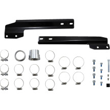 Bad Hombre Dual Exhaust System — 2-into-2, 63.5 mm (2.5") muffler, Chrome