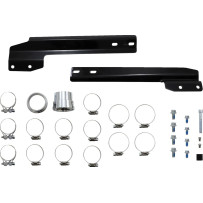 Bad Hombre Dual Exhaust System — 2-into-2, 63.5 mm (2.5") muffler, Chrome