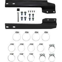 Bad Hombre Dual Exhaust System — 63.5 mm (2-1/2") muffler, 2-into-2, Chrome