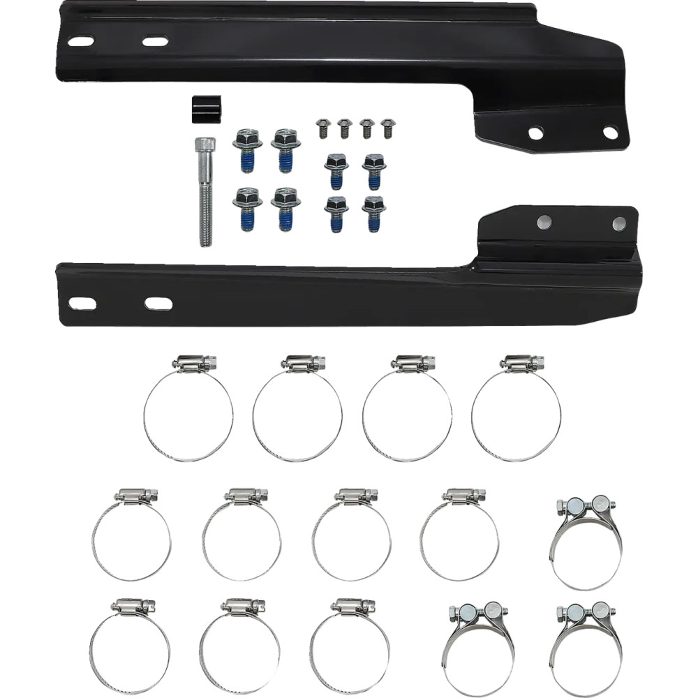 Bad Hombre Dual Exhaust System — 63.5 mm (2-1/2") muffler, 2-into-2, Chrome