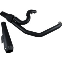 Road Rage 2:1 Exhaust System — 4" muffler, 12" length, Black