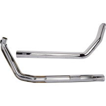 Sistema de escape Dragster — 2-into-2, silenciador 2.5", Cromo