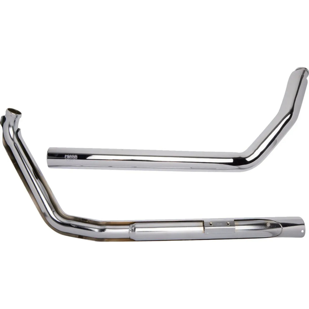 Sistema de escape Dragster — 2-into-2, silenciador 2.5", Cromo