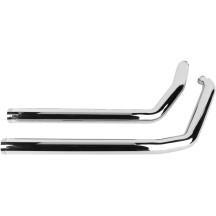 Dragster Exhaust System — 63.5 mm (2.5") muffler, 2-into-2 system, Chrome