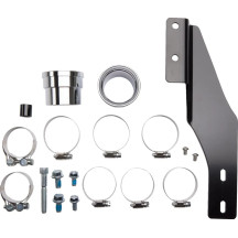 Speedster Long Exhaust System — 63.5 mm (2.5") muffler, 2-Into-2, Chrome