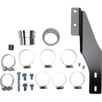 Speedster Long Exhaust System — 63.5 mm (2.5") muffler, 2-Into-2, Chrome